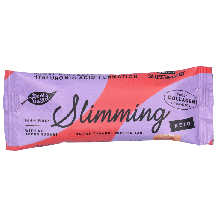 Planet Hemp Superfood Slimming Salted Carmel Protein Bar - 40g image 1