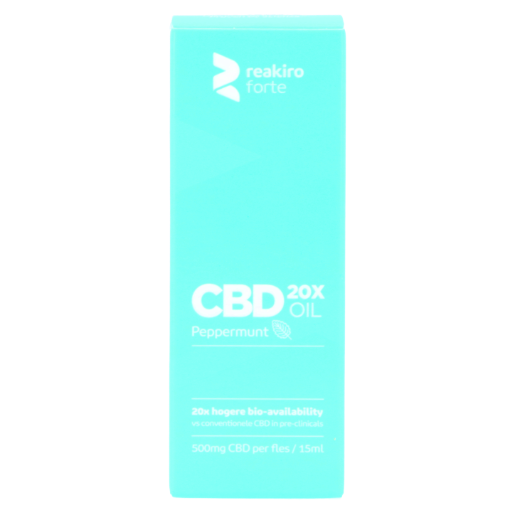 Reakiro Forte CBD Olie Pepermunt 500mg CBD - 15ml image 2