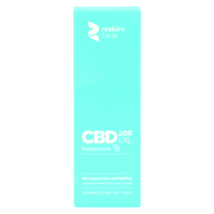 Reakiro Forte CBD Olie Pepermunt 1000mg CBD - 30ml image 2
