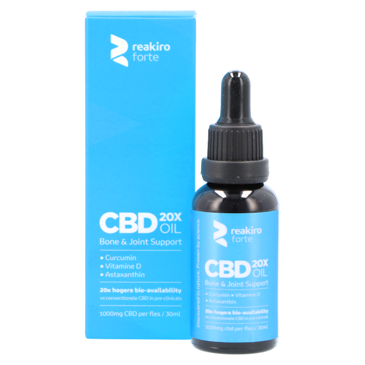 Reakiro Forte CBD Olie Bot & Gewricht Support 1000mg CBD - 30ml image 1