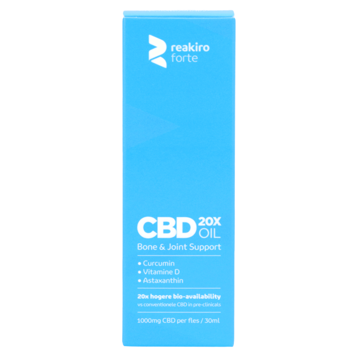 Reakiro Forte CBD Olie Bot & Gewricht Support 1000mg CBD - 30ml image 2