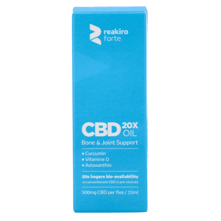 Reakiro Forte CBD Olie Bot & Gewricht Support 500mg CBD - 15ml image 1