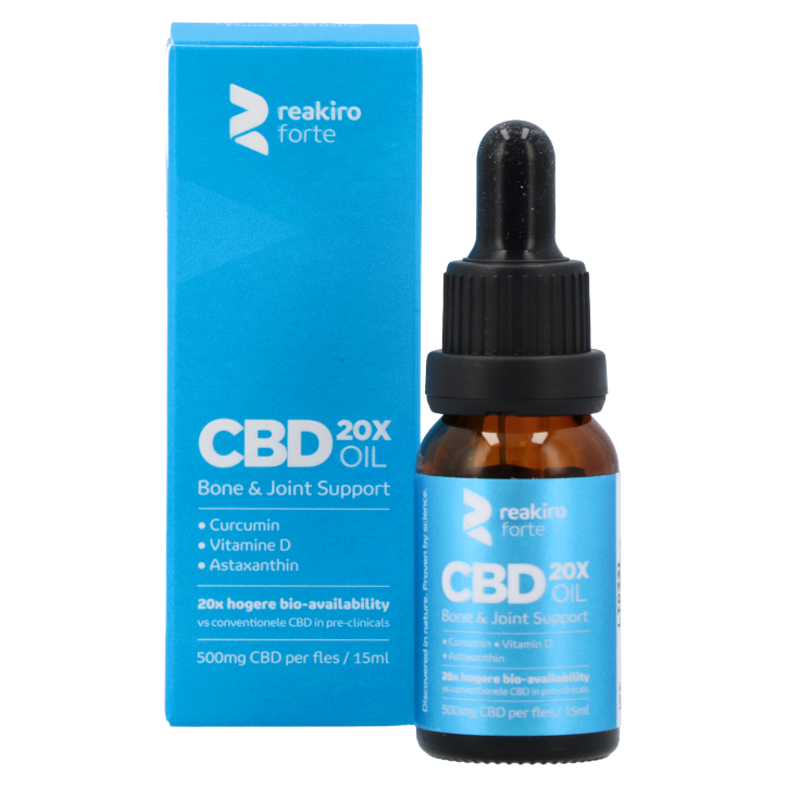 Reakiro Forte CBD Olie Bot & Gewricht Support 500mg CBD - 15ml image 2