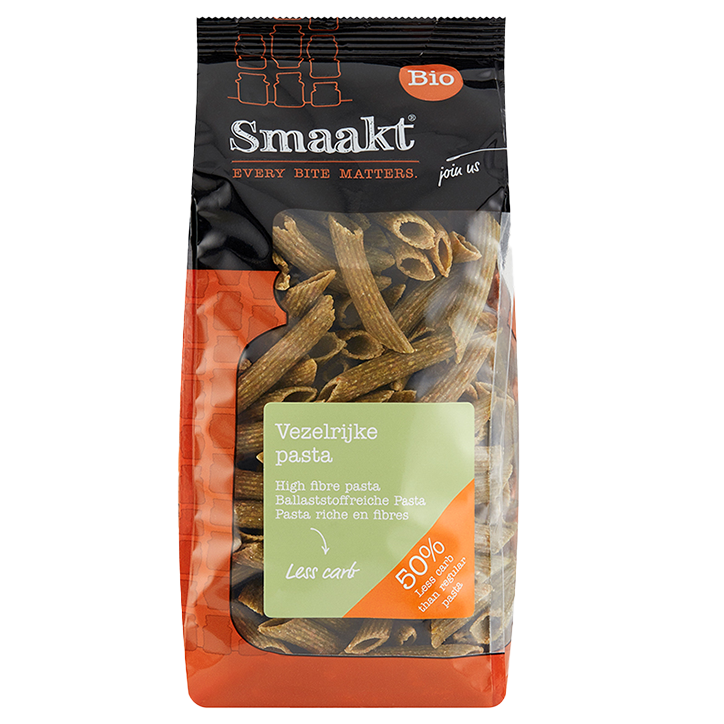 Smaakt Less Carb Vezelrijke Pasta Bio (vervanger Atkins) image 1