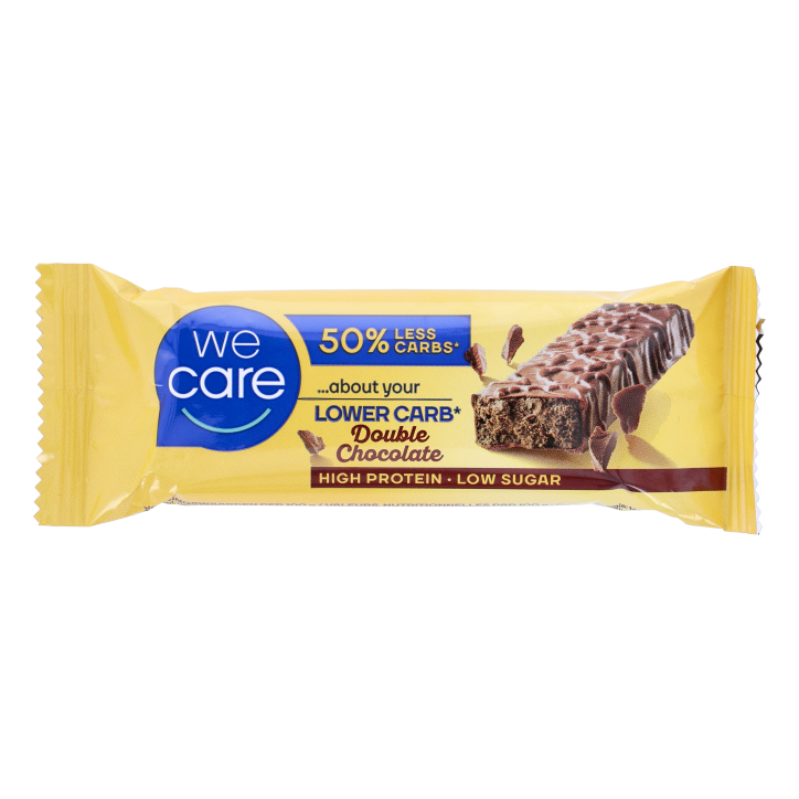 WeCare Lower Carb Double Chocolate Reep (60gr) image 1