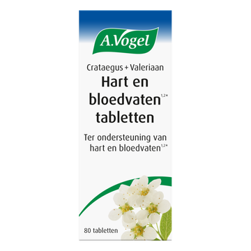 A.Vogel 2e product 50% korting Crataegus Valeriaan Hart en Bloedvaten (80 Tabletten) - 80 stuks