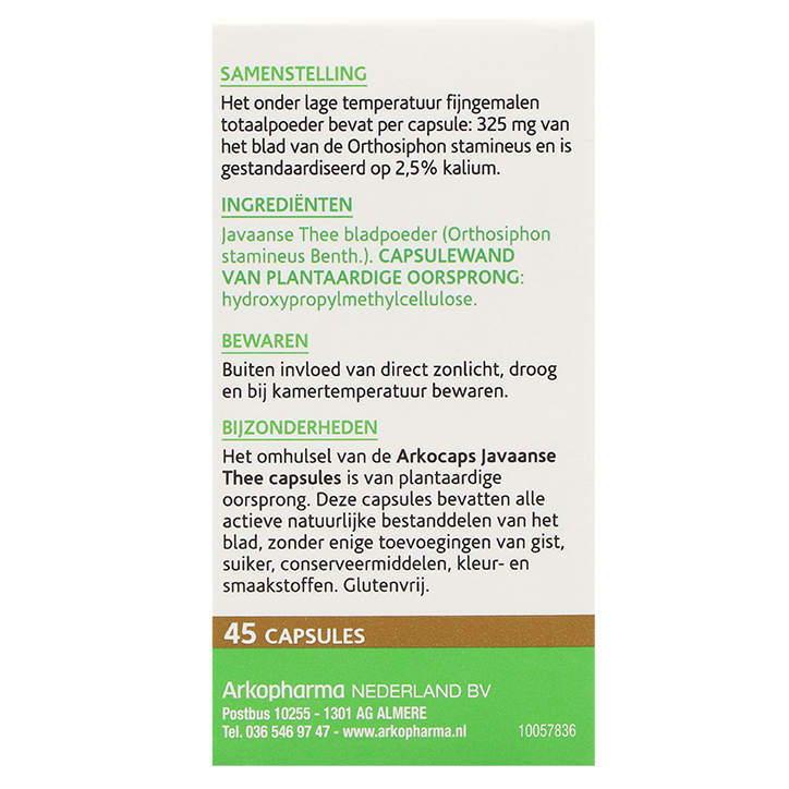 Arkocaps Javaanse Thee (45 Capsules) image 3