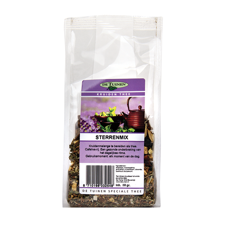 De Tuinen Sterrenmix Thee (80gr) image 1