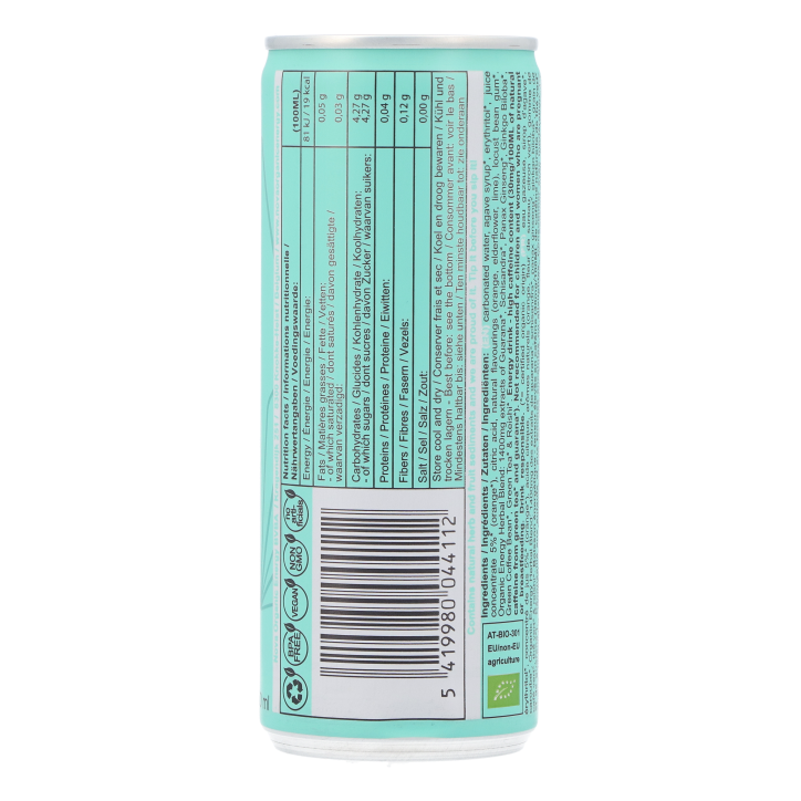 Nova Organic Energy Orange Elderflower Lime Bio - 250ml image 2