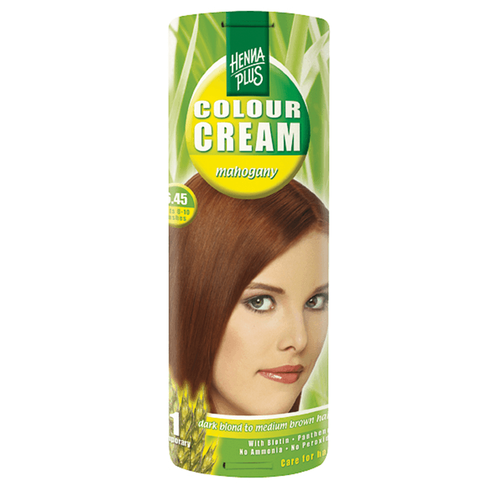 Hennaplus Colour Cream 6.45 Mahogany - D image 1