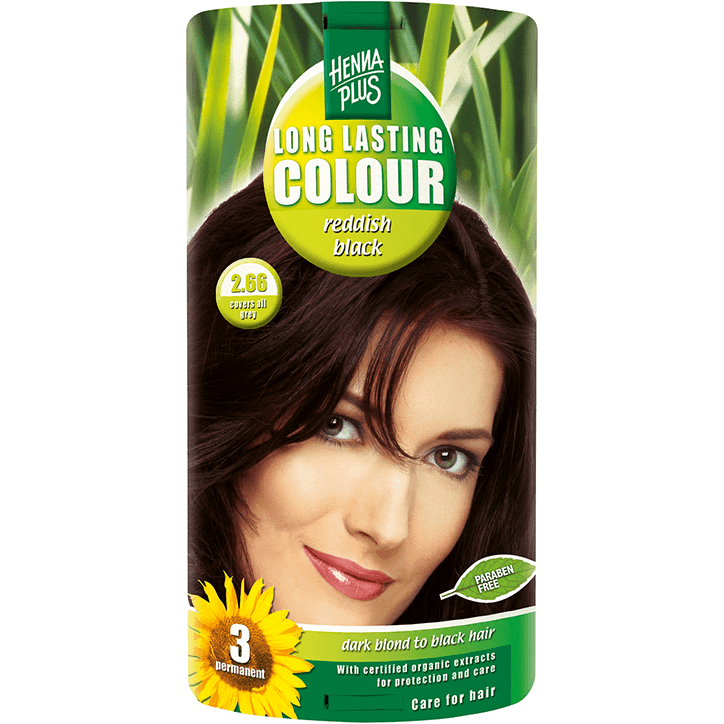 Hennaplus Long Lasting Colour 2.66 Reddish Black - D image 1