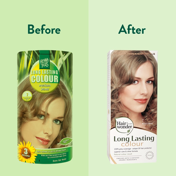 Hairwonder Long Lasting Colour 7 Medium Blond - 100ml image 3