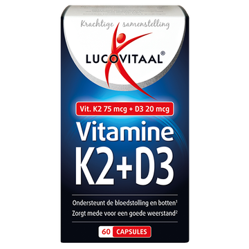 Lucovitaal 1+1 Vitamine K2 + D3 (60 capsules) - 60 stuks