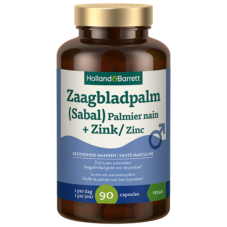 Holland & Barrett Zaagbladpalm (Sabal) + Zink - 90 capsules-1