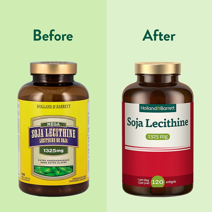 Holland & Barrett Soja Lecithine 1325mg - 120 softgels image 3