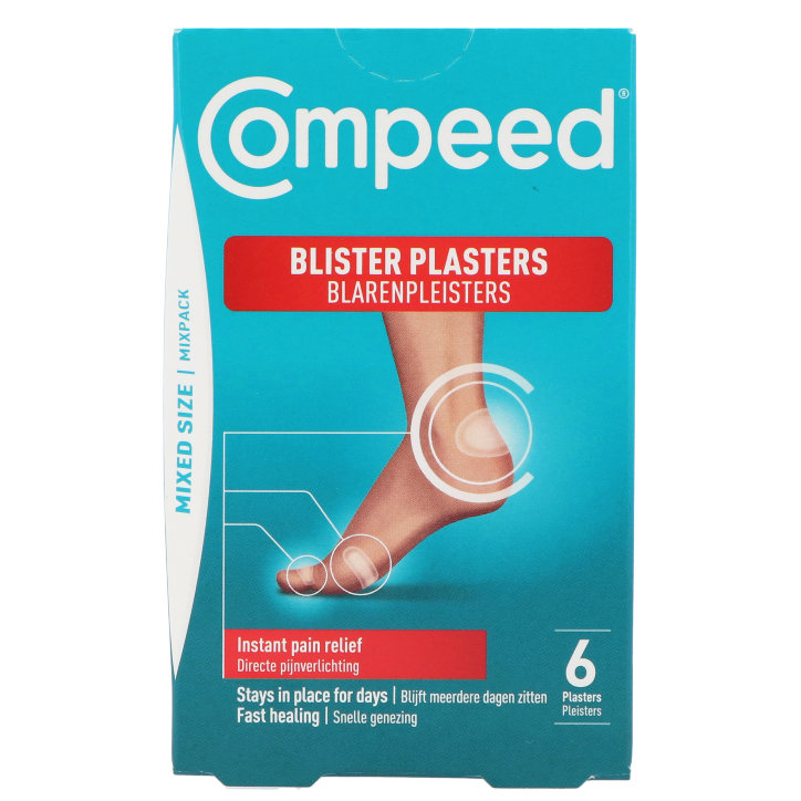 Compeed Pansements pour ampoules paquet mixte - 6 pièces