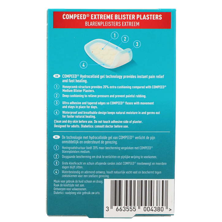 Compeed Blarenpleister Extreem - 6 stuks image 2