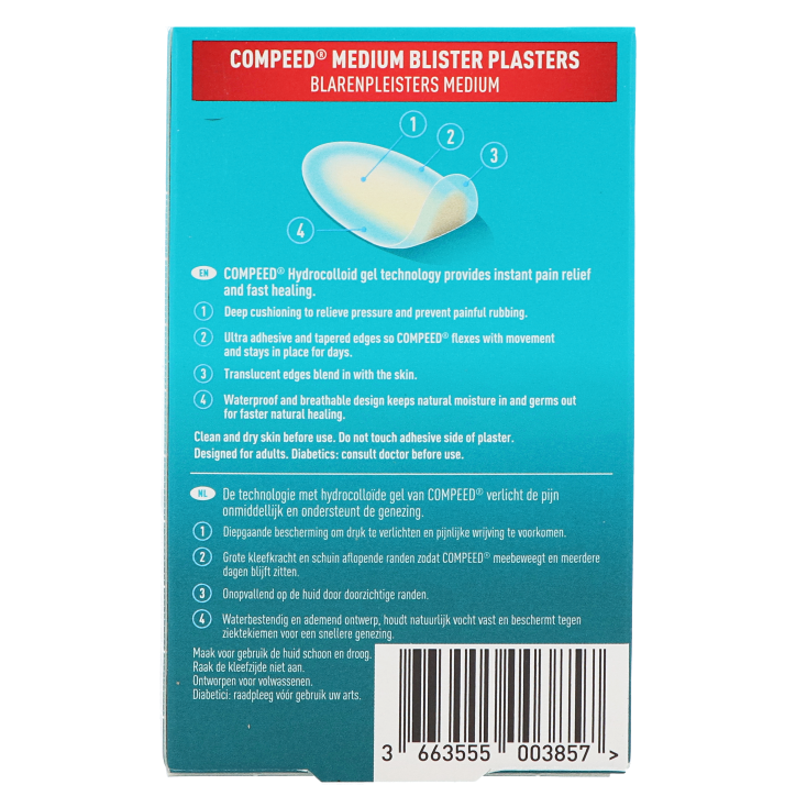 Compeed Blarenpleister Medium - 12 stuks image 2