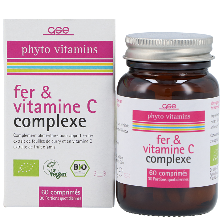 GSE Complexe Fer et Vitamine C - 60 comprimés image 2