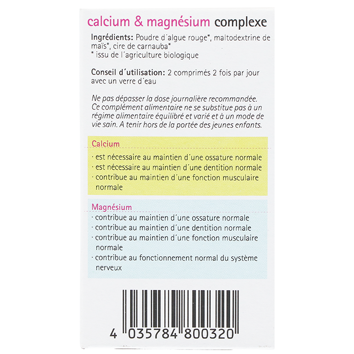 GSE Calcium & Magnesium Complex (60 tabletten) image 3