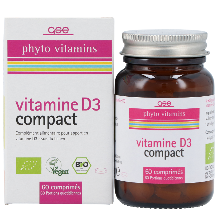 GSE Vitamine D3 Compact (60 comprimés) image 2