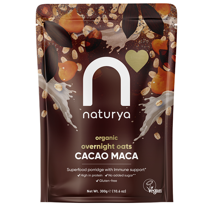 Naturya Organic Overnight Oats Cacao Maca - 300g-1