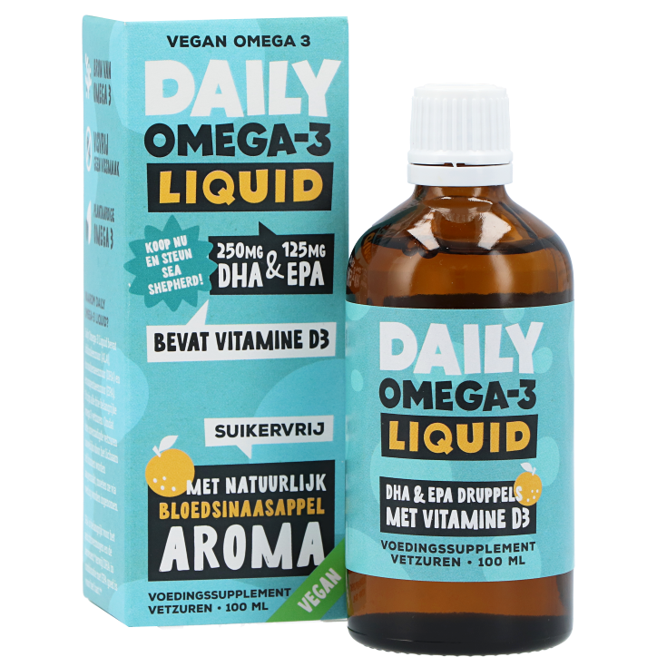 Daily Supplements Vegan Omega-3 DHA EPA vloeibaar (100ml) image 2