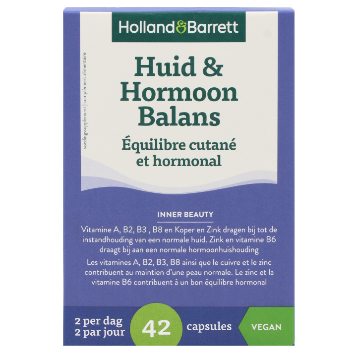 Holland & Barrett Huid & Hormoon Balans - 42 capsules-1