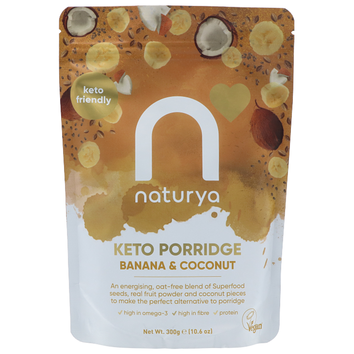 Naturya Keto Porridge Banana Coconut - 300g image 1