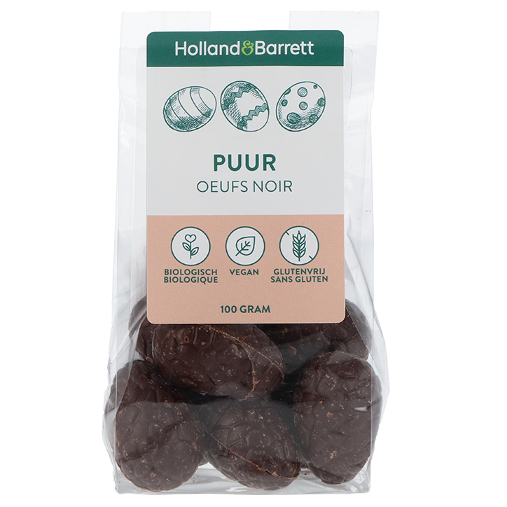 Holland & Barrett Vegan Chocolade Paaseitjes Puur (100gr) image 1