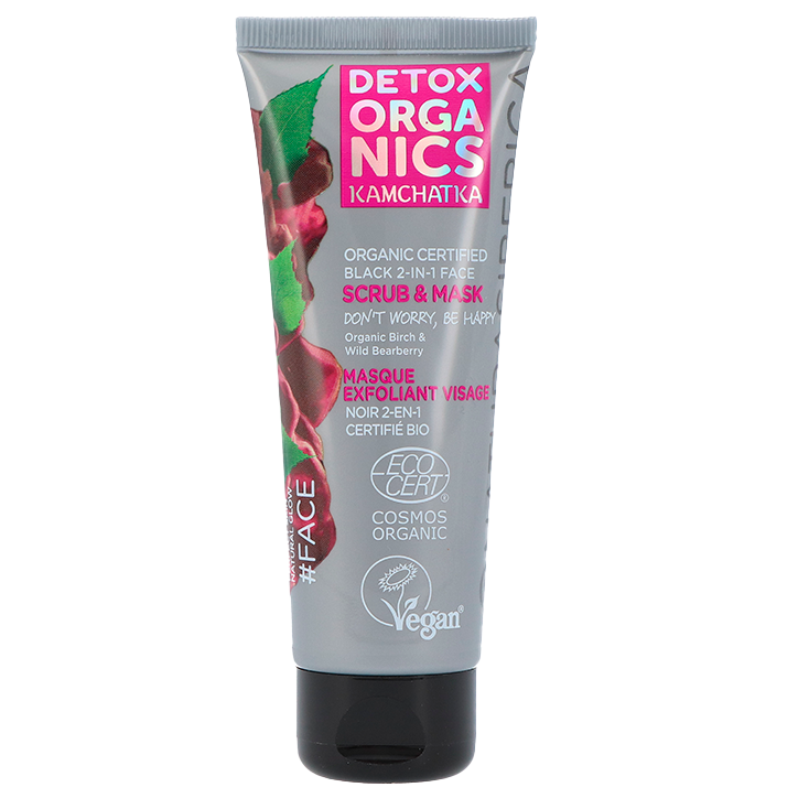 Natura Siberica Detox Organics Kamchatka Black 2-in-1 Face Scrub & Mask - 75ml image 1