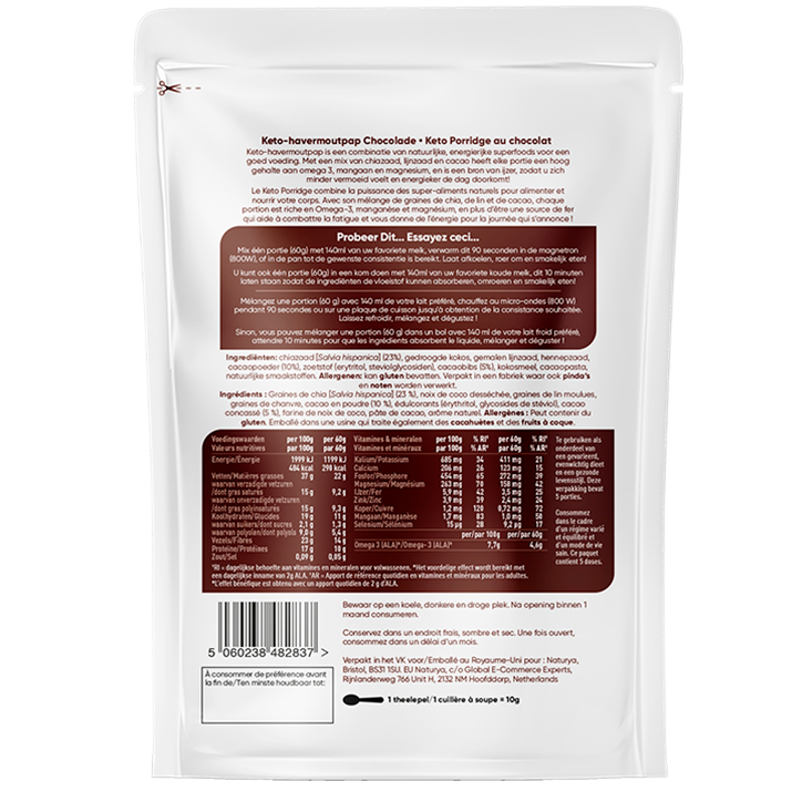 Naturya Keto Porridge Chocolate - 300g image 2