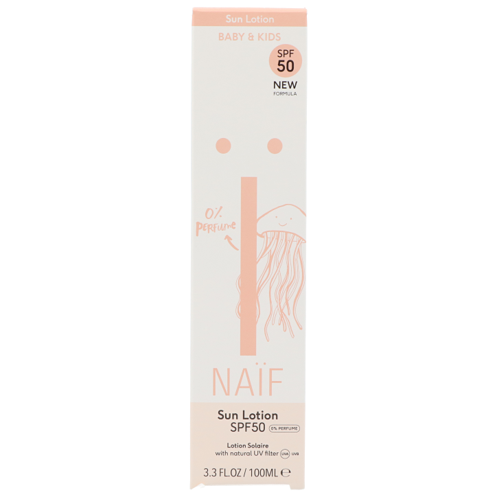 Naïf Baby & Kids Sun Lotion SPF50 0% Perfume - 100ml-1