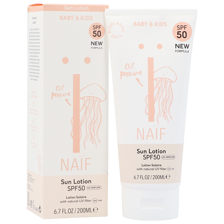 Naïf Baby & Kids Sun Lotion SPF50 0% Perfume - 200ml image 2