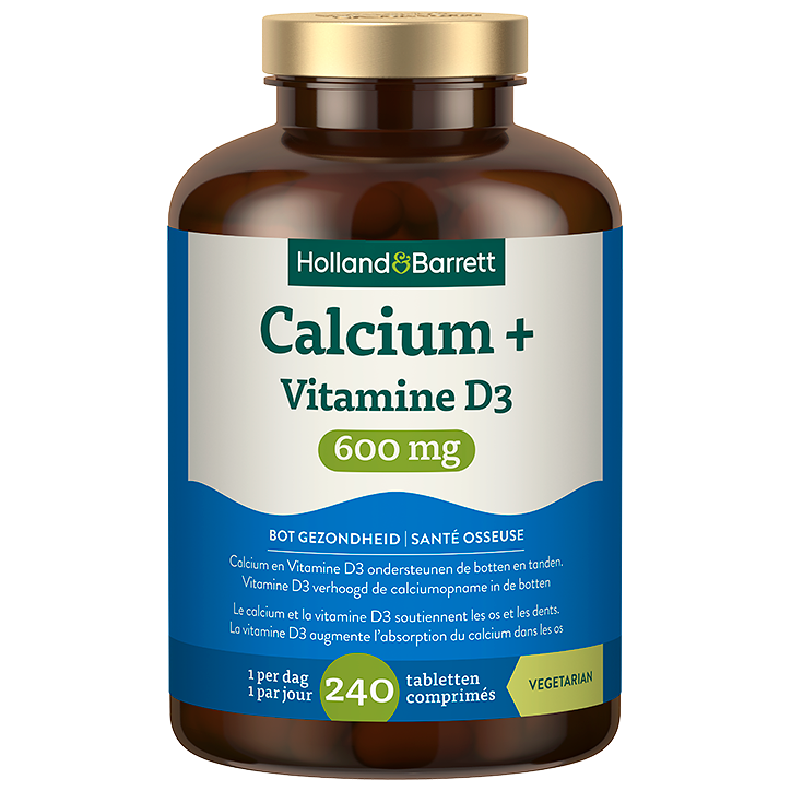 Holland & Barrett Calcium + Vitamine D3 600 mg - 240 tabletten-1