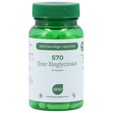 AOV 2e product 50% korting 570 Ijzer Bisglycinaat - 90 Capsules - 90 stuks