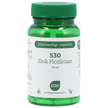 AOV 2e product 50% korting 530 Zink Picolinaat - 60 Capsules - 60 stuks