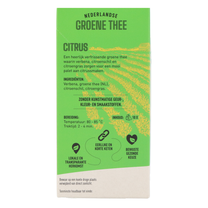 LocalTea Groene Thee Citrus - 10 theezakjes image 3