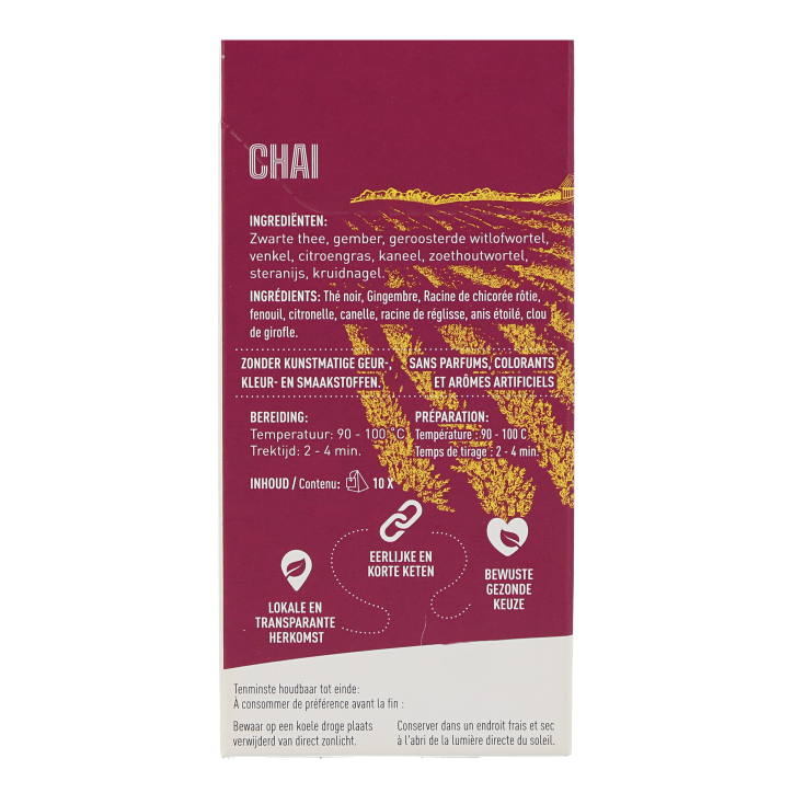LocalTea Zwarte Thee Chai (10 piramidezakjes) image 3