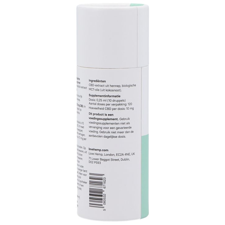 Lovehemp CBD-olie Druppels 1200mg CBD Naturel - 30 ml image 3
