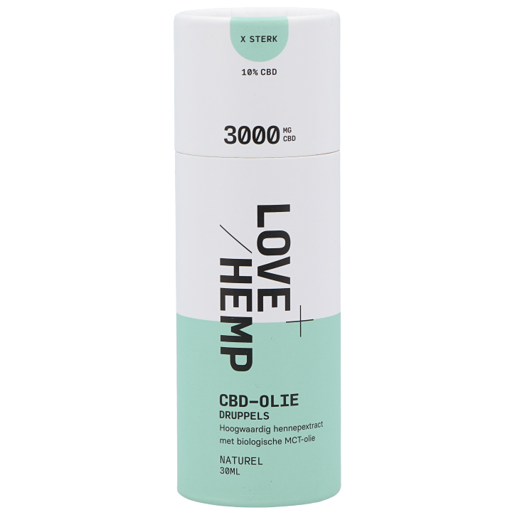 Lovehemp CBD-olie Druppels 3000mg CBD Naturel image 1