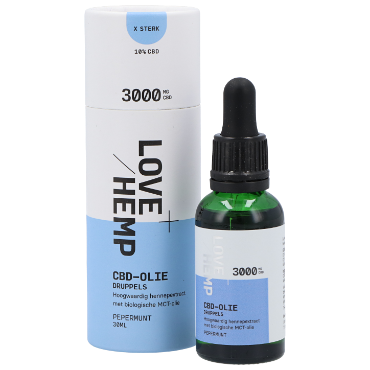Lovehemp CBD-olie Druppels 3000mg CBD Pepermunt image 2