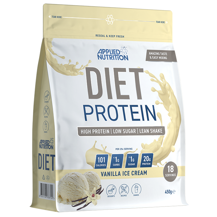 2e product 50% korting | Applied Nutrition Dieet Protein Vanilla Ice Cream - 450 g