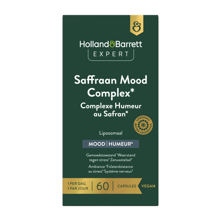 Holland & Barrett Expert Saffraan Mood Complex Liposomaal - 60 capsules-1