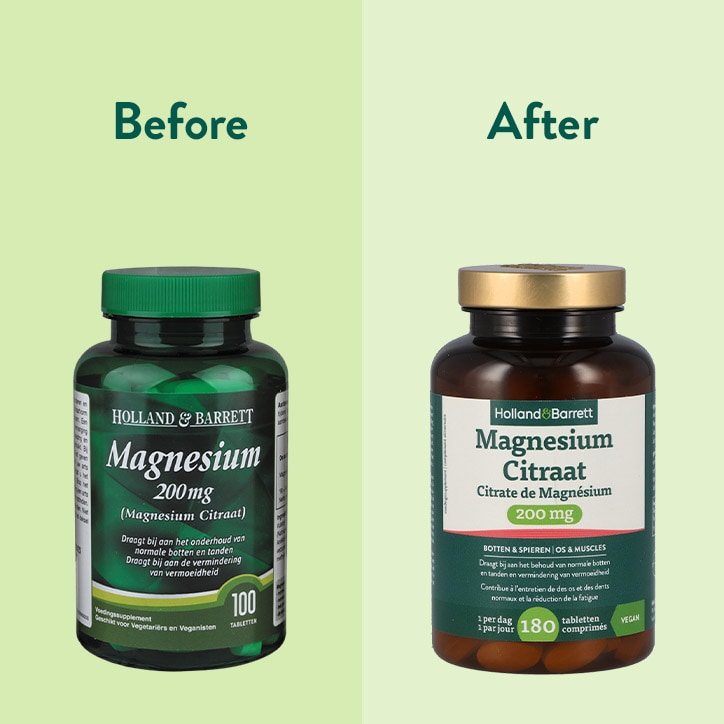 Holland & Barrett Magnesium Citraat 200 mg - 180 tabletten image 4