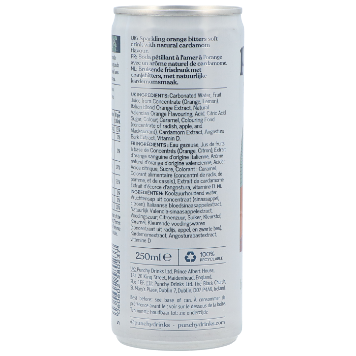 Punchy Blood Orange, Bitters & Cardamom Soft Drink - 250ml image 2