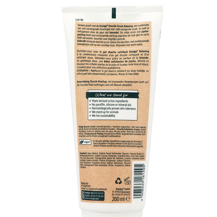 Kneipp Relaxing Douche Scrub Lavendel - 200ml image 2