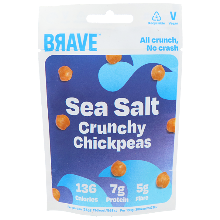 BRAVE Crunchy Chickpeas Sea Salt - 35g