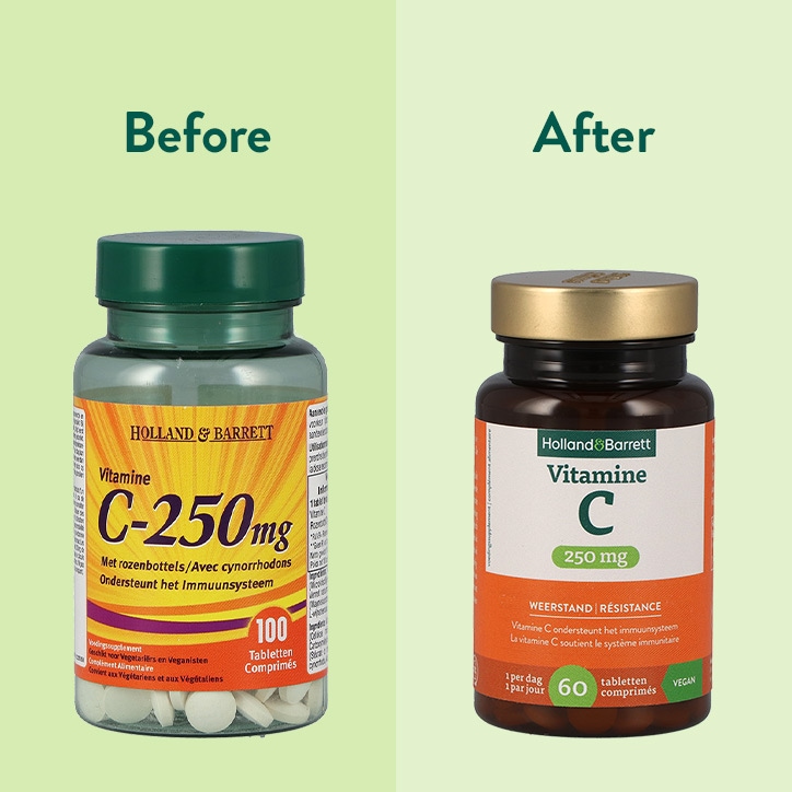 Holland & Barrett Vitamine C 250mg - 60 tabletten image 3