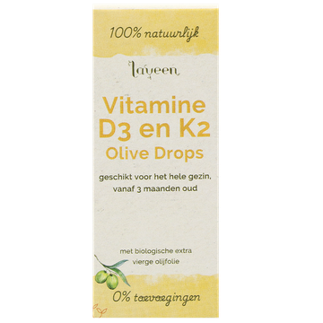 Laveen 2e product 50% korting Vitamine D3 K2 Olive Drops - 30 ml